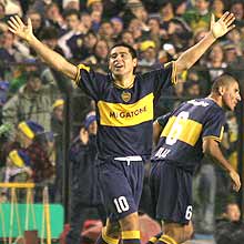 GENIO. Riquelme se agranda en las dif&iacute;ciles y siempre rinde. (DyN)